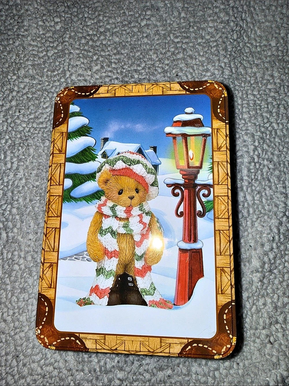 Cherished Teddies 2000 Limited Holiday Collectible Tin, Third in a Series